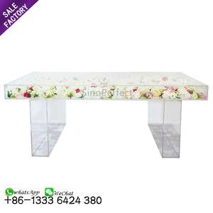 Meubles d'événements en gros, décoration, table à gâteau dorée pour les mariages - Product Image 1