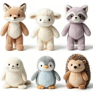 Funboxes, jouets en peluche pour bébé, design moderne, différents animaux mignons, doux et moelleux, très vendus - Product Image 1