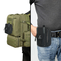 Pochette Tactique EDC Molle pour Outils, Étui de Ceinture pour Téléphone avec Anneau en D, Pochette de Transport pour Smartphone