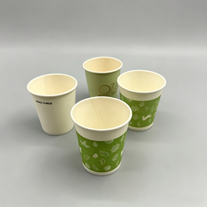 Gobelet en papier jetable orienté vers l'exportation avec couvercles, revêtement PE, simple ou double paroi, personnalisable en poids, taille et impression pour café, thé, lait - Product Image 3