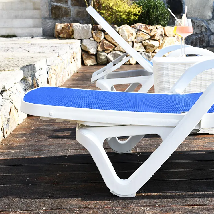 Brazilian Beach Chair Patio Sun Bed Back Adjustable Outdoor Poolside Bed