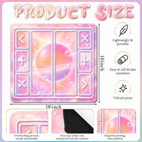 Tapis de jeu souple personnalisé pour collectionner et échanger des jouets fidget squishy, tapis de jeu de société pastel