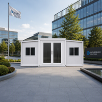 Maison modulaire extensible en conteneur de 20/40 pieds, villa résistante au vent, respirante, isolation thermique, design français, garantie de 5 ans