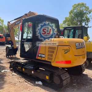 Mini-excavatrice Sany75c Sy75 de 7 tonnes, excavatrice Sany75 d'occasion, pelle hydraulique sur chenilles, excavatrice d'occasion SY95C SY75C SY60C SY55C - Product Image 1