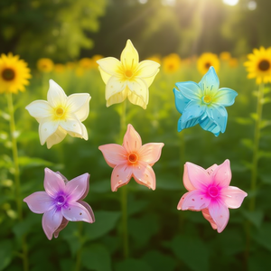 Fermaglio per capelli Sunflower Claw Clip da 8 cm per donne e ragazze, design floreale colorato - Product Image 3