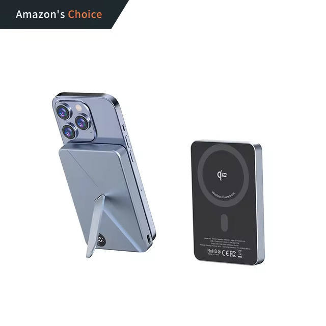 Portable 3-in-1 Fast Charging Magnetic Wireless Power Bank 5000mAh PC Material Holder Phone/Watch/Earphone 22.5W Output Type-C