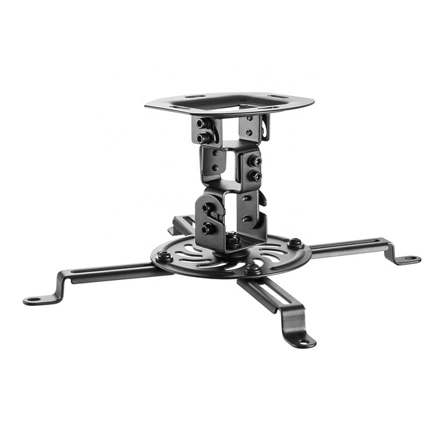 360 Degree Rotation White Steel Universal Ceiling Projector Mount