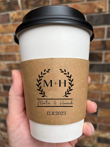 カスタムリサイクル紙製スリーブコーヒーカップホルダー包装スリーブ（スポンジライナーと折りたたみ式ボウル、ハンバーガー、コーヒーカップ用フォルダー付き） - Product Image 3