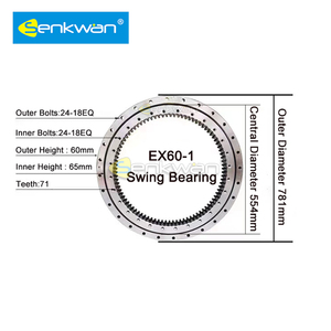 Grote Slew Ring Swing Gear Swing Lager 76 80 Tanden Voor Alle Graafmachine Sh Sk Dh Hd Cx <span class=keywords><strong>Dx</strong></span> E sy Ec Ex Pc