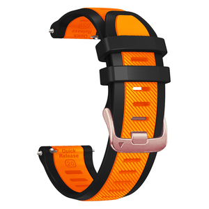 Correa de Silicona de 20 mm de Doble Color, Compatible con <span class=keywords><strong>Amazfit</strong></span> <span class=keywords><strong>GTS</strong></span> 4/4 Mini, Bip <span class=keywords><strong>3</strong></span> Pro, Material Transpirable, Accesorio Deportivo para Reloj Inteligente - Product Image 5