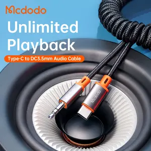 Cable <span class=keywords><strong>de</strong></span> <span class=keywords><strong>Audio</strong></span> auxiliar tipo C a Cable auxiliar <span class=keywords><strong>de</strong></span> nailon trenzado, 3,5mm, 1,8 metros - Product Image 2