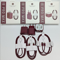 I Phone Dark Cherry 35W USB C ke Type C Pengisi Daya Cepat 2 in 1 Adaptor Charger + Kabel dengan Kotak Kertas untuk Iphone 18 17 16 15