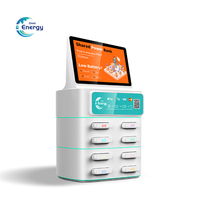 Kiosque de charge publique pour téléphone portable en extérieur Station d'alimentation à affichage LED à Station8-Slot multiples