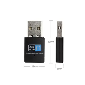 Campione gratuito adattatore WiFi Mini USB da 300Mbps per PC USB Ethernet WiFi Dongle 2.4G ricevitore WiFi per scheda di rete