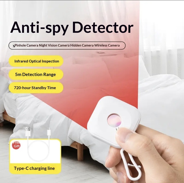 Smart Detection Infrared Anti-spy Wireless Anti-Peeping Detector Anti-Monitoring Hotel Artifact Smart Camera Detector