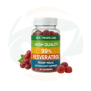 OEM Hochwertige Resveratrol-Gummis Resveratrol-Nahrungsergänzungsmittel Mit Quercetin, Traubenkernextrakt, Acai-Beeren-Extrakt Unterstützt Antioxidantien - Product Image 1