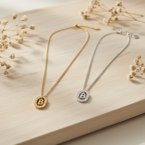 Collana con Ciondolo Lettera B Ziina 10x15Cm in Acciaio Inossidabile Oro Argento Minimalista per Uso Quotidiano - Product Image 3