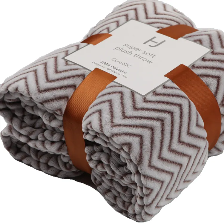 Promotion good design waffle weave 100 polyester flannel fleece blanket for winter