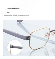 Nouvelles Lunettes Anti-Lumière Bleue 2026 pour Femme, Monture Métallique Fine, Verres Clairs de Luxe, Confortables avec Plaquettes de Nez, OEM