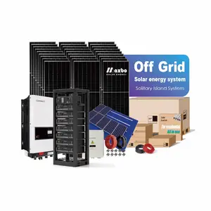 Maxbo unit penyimpanan daya baterai All in one LFP dengan output AC DC terisi oleh generator diesel panel tenaga surya grid daya untuk rumah el