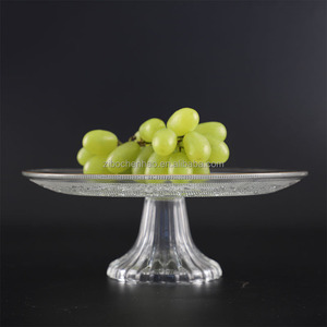 Venta caliente al por mayor platos de vidrio de frutas con bordes dorados y platos de postre son adecuados para bodas, banquetes familiares y hoteles - Product Image 6