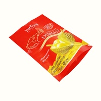 Vente en gros Sachet Mylar Pochette en plastique Fruits secs Snack Durian Emballage Doypack avec conception personnalisée imprimée