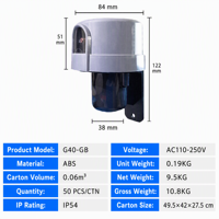 Interrupteur photocellule G40-GB à détection de lumière AC110-250V IP54 pour éclairage public LED extérieur