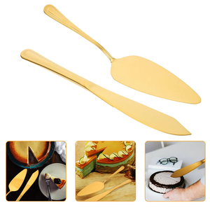 Decorative Stainless Steel Cake Server <b>Set</b> with Designer Handle Ideal for Cake Presentation and Special Events - Product Image 2