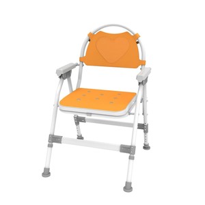 Chaise de douche pliante en alliage d'aluminium avec dossier pour personnes âgées et femmes enceintes, utilisation hospitalière, pliable LM5203L - Product Image 2