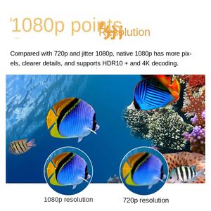 Nuevo proyector LED Auto-Focus Auto-Screen 4K 1080P Android 12 1000 Batería incorporada portátil inteligente 2G RAM Oficina Reunión Uso en el <span class=keywords><strong>hogar</strong></span> - Product Image 3