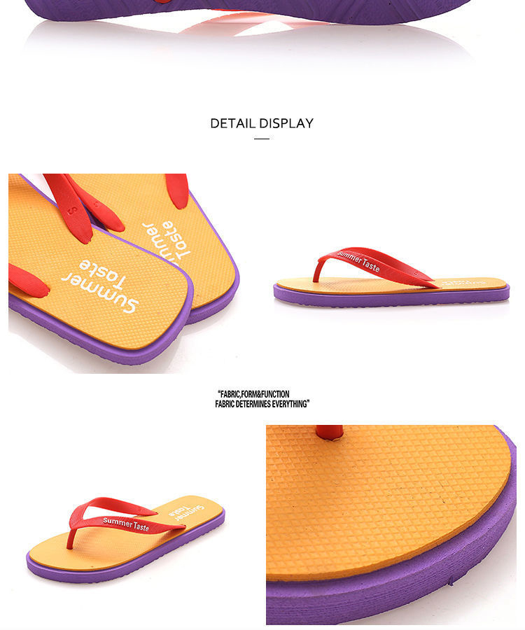 Fashion Korean Outdoor Flip-flops Slippers PVC Rubber Men Filp Flops Custom