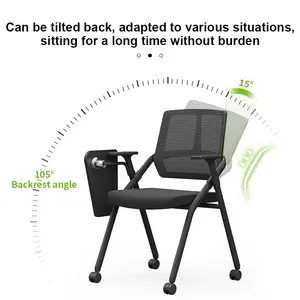 Zitai Office Chair Manufacturer Guangdong Black School Activity Office Visitors Office Meeting Chair Without Wheels
