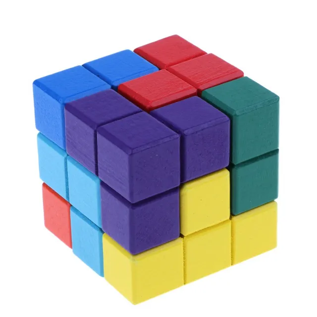 Multiple Color SLS 3D Printed Puzzle Cube High Precision 3D Printing Rubik's Cube