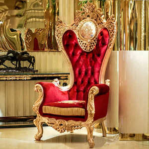 Phong Cách Châu Âu Nhung Pháp Công Chúa Cao Trở Lại Ghế Sofa Đơn Cho Đám Cưới Tổ Chức Sự Kiện Ăn Uống-Bền Thương Mại Đồ Nội Thất Cao - Product Image 1