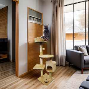 Offre Spéciale multi-niveaux bois grand arbre à chat escalade grattoir <span class=keywords><strong>maison</strong></span> meubles chatons activité tour - Product Image 1