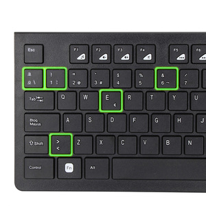 Teclado inalámbrico Gaming ESPAÑOL Teclado Gaming ligero duradero resiste al agua ergonómico, silencioso Tecla - Product Image 2