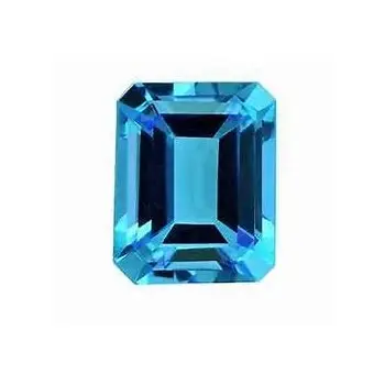 " 15X20mm Octagon Cut Natural Swiss Blue Topaz " Wholesale Factory Price High Quality Faceted Loose Gemstone | Swiss Blue Topaz