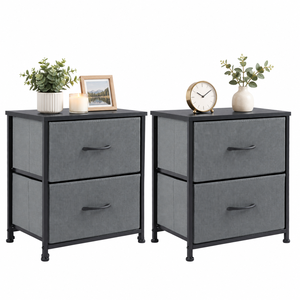 Cómoda Moderna al por Mayor con Cajones, Armario de Almacenamiento para Dormitorio con Estructura Metálica y Tapa de Madera para Sala de Estar/Hogar - Product Image 4