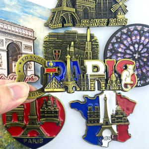 Aimant <span class=keywords><strong>de</strong></span> réfrigérateur en alliage <span class=keywords><strong>de</strong></span> zinc Tour Eiffel et Arc <span class=keywords><strong>de</strong></span> Triomphe, porte-clés bouchon <span class=keywords><strong>de</strong></span> pneu <span class=keywords><strong>Paris</strong></span>, Souvenir <span class=keywords><strong>de</strong></span> la culture française - Product Image 2