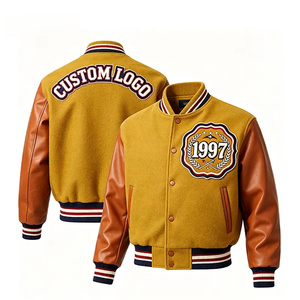 Custom Printed Baseball <b>Jacket</b> Sublimation Print Leather Sleeves Casual Wear <b>Varsity</b> <b>Jacket</b> Letterman <b>Jacket</b> Men Baseball <b>Jacket</b> - Product Image 3