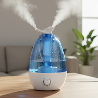 Humidificateur Électrique Ultrasonique d'Aromathérapie 3.5L Écologique pour Maison, Hôtel, Bureau – Diffuseur d'Arômes à Brume Froide avec Bouton et Veilleuse