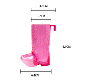 Mini verre à shot en plastique en forme de botte de 2 oz avec crochet pour bar, fête, fabriqué au Vietnam - Product Image 5
