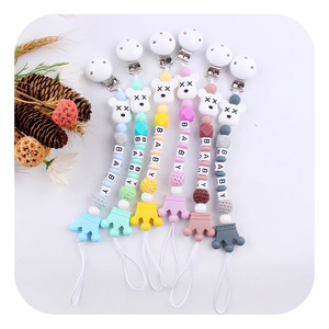 Clips de <span class=keywords><strong>chupete</strong></span> personalizados, chupetes ligeros universales, <span class=keywords><strong>cadena</strong></span> de Clip de anillo de dentición de juguete para regalos de bebé - Product Image 4