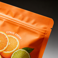 Emballage en sachet plastique personnalisé avec motif de fruits, sachet refermable de qualité alimentaire pour fruits secs