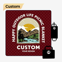 Manta de Picnic Plegable, Portátil, Resistente, Impermeable, Ligera, Compacta, Personalizable, para Exteriores, Venta al Por Mayor