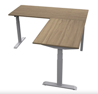 Cadre de bureau de poste de travail électrique réglable 4-6 places Table assis-debout réglable en hauteur pour le bureau ou la maison