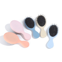 Brosse à cheveux démêlante à coussin d'air et poils de sanglier pour femme, marque privée d'usine, avec emballage en sac de coton, vente en gros
