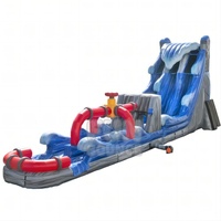 Tobogán Acuático Inflable de PVC Ecológico para Uso Comercial, Modelo Big Hoover Dam, de FUN BOUNCE