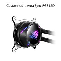 Refroidisseur de processeur liquide ROG Strix LC II 240 AIO, radiateur compatible Intel LGA1700/AM4/TR4, 2 ventilateurs PWM 4 broches de 120 mm, 3W, LED ARGB pour ordinateur de bureau