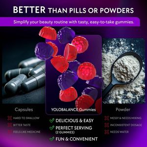 Gummies de biotine OEM 10000mcg sans sucre, à base de multi-collagène et de pectine, pour cheveux, peau et ongles, 120 unités - Product Image 4